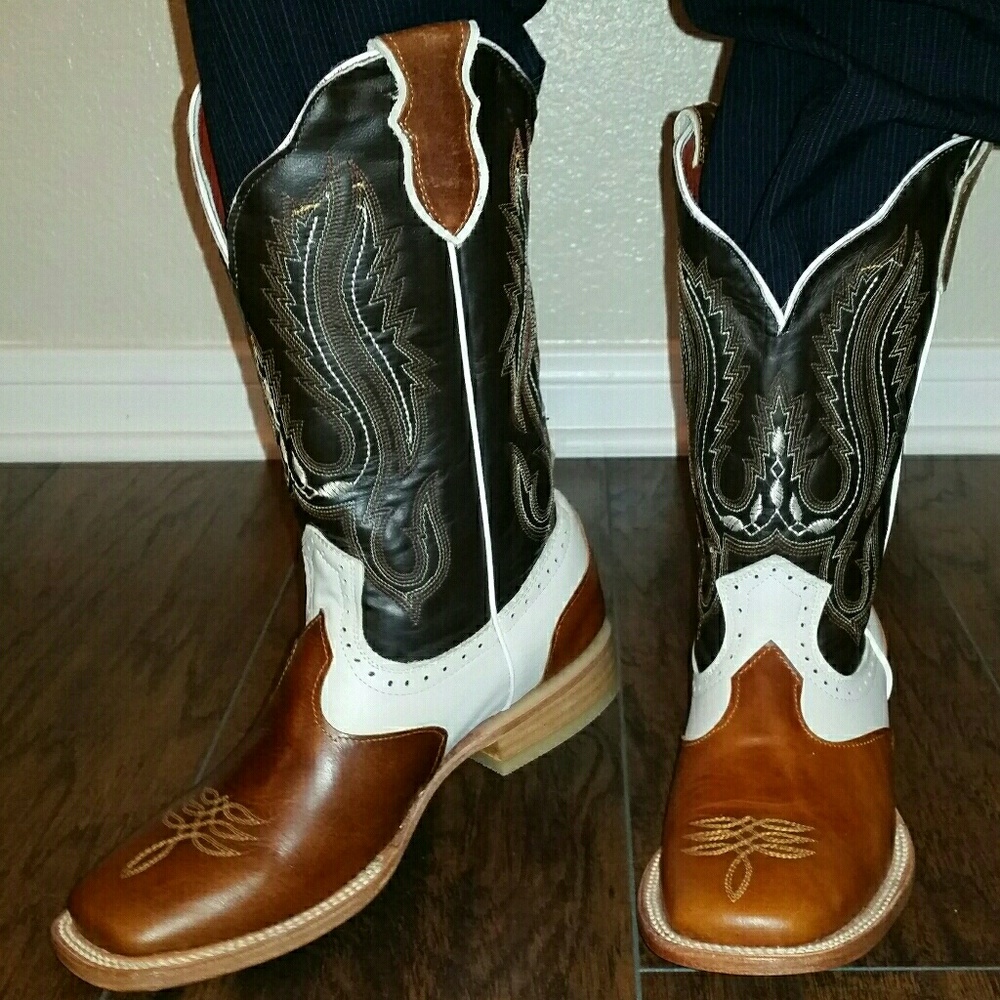 NEW Ladies Western Leather Boots -Herraduras d'Oro